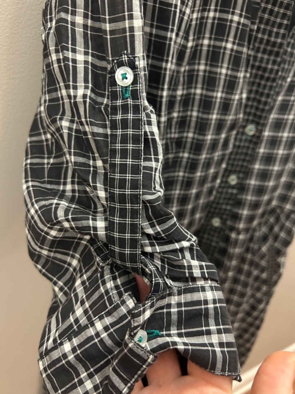 Moulinette Soeurs Plaid Dress Sz 12 Shirt Dress - Picture 4 of 6
